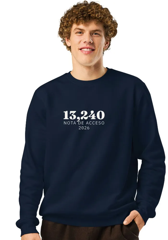 Chico con sudadera azul marino: 13,240 · NOTA DE ACCESO