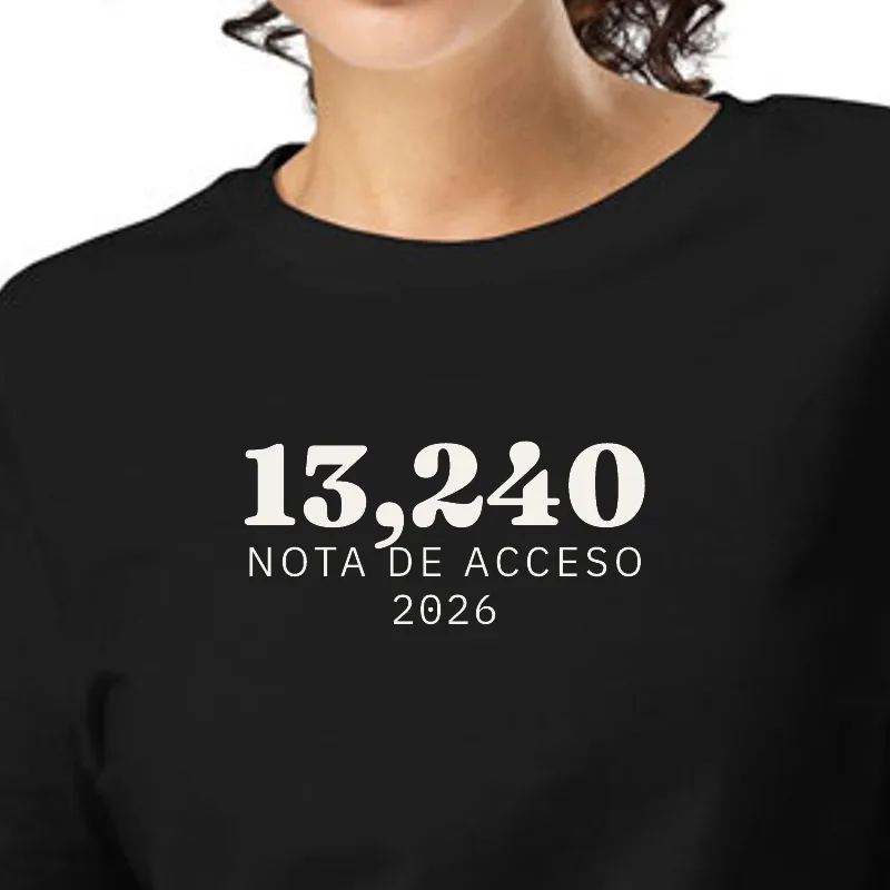 Dona amb samarreta negra, enquadrament al segell: 13,240 · NOTA D’ACCÉS
